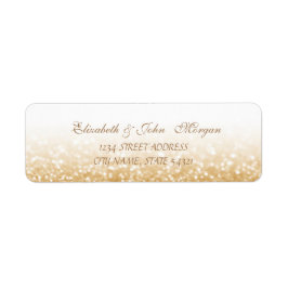 Elegant Glamoureus Glittery Address Label