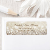 Elegant Glamoureus Glittery Bokeh Adres Label (Insitu)
