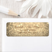 Elegant Glamoureus Glittery Bokeh Adres Label (Insitu)
