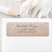 Elegant Glamoureus Glittery Bokeh Adres Label (Insitu)