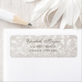 Elegant Glamoureus Glittery Bokeh Adres Label (Insitu)