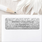 Elegant Glamoureus Glittery Bokeh Adres Label (Insitu)