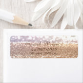 Elegant Glamoureus Glittery Bokeh Adres Label (Insitu)