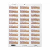 Elegant Glamoureus Glittery Bokeh Adres Label (Full Sheet)