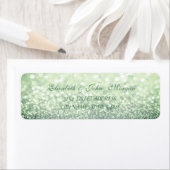 Elegant Glamoureus Glittery Bokeh Adres Label (Insitu)