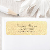 Elegant Glamoureus Glittery Bokeh Adres Label (Insitu)