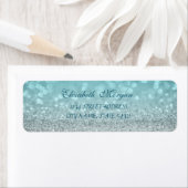 Elegant Glamoureus Glittery Bokeh Adres Label (Insitu)