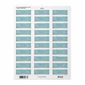 Elegant Glamoureus Glittery Bokeh Adres Label (Full Sheet)
