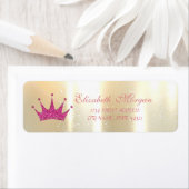 Elegant Glamoureus, Glittery Tiara, adreslabel Etiket (Insitu)