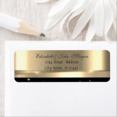 Elegant Glamoureus Gold Black Shiny Etiket (Insitu)