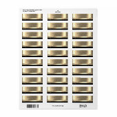 Elegant Glamoureus Gold Black Shiny Etiket (Full Sheet)