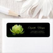 Elegant Glamoureus Green Lotus Label (Insitu)