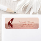 Elegant Glamoureus High Heels, adreslabel Etiket (Insitu)