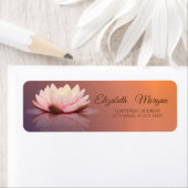 Elegant Glamoureus Lotus Address Label (Insitu)
