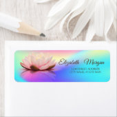 Elegant Glamoureus Lotus Colorful Holographic Etiket (Insitu)