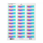 Elegant Glamoureus Lotus Colorful Holographic Etiket (Full Sheet)