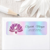 Elegant Glamoureus Lotus Girl Holographic Etiket (Insitu)