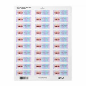 Elegant Glamoureus Lotus Holographic Address Label (Full Sheet)