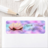 Elegant Glamoureus Lotus Holographic Iridescent Etiket (Insitu)