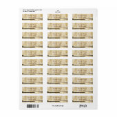 Elegant Glamoureus Marble, Stripe Address Label (Full Sheet)