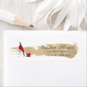 Elegant glamoureus op hoge hoogte, goudpenseelstre etiket (Insitu)