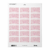 Elegant Glamoureus Pink Glittery, Bokeh Etiket (Full Sheet)