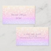 Elegant Glamoureus Professional Glittery Visitekaartje (Voorkant / Achterkant)