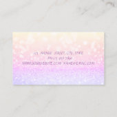 Elegant Glamoureus Professional Glittery Visitekaartje (Achterkant)