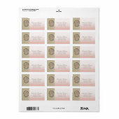 Elegant glamoureus Stijlvol, Damask, High Hiel Etiket (Full Sheet)