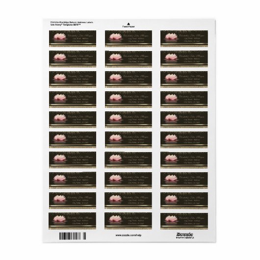 Elegant Glamoureus Stijlvol Giny, Sequins Lotus Etiket (Full Sheet)