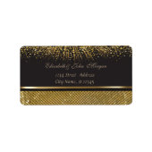 Elegant Glamoureus Stylish Black Shiny, Sequins Etiket (Voorkant)