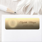 Elegant Glamoureus Stylish Lotus Address Label (Insitu)