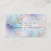 Elegant Glamoureus Trendy Glittery Lips Opal Visitekaartje (Achterkant)