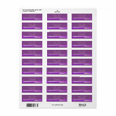 Elegant Glamoureus Violet, Stripes Address Label (Full Sheet)