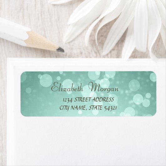 Elegant Glamoureuze Bokeh Adres Elegant Etiket (Insitu)