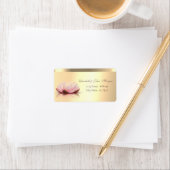 Elegant Glamoureuze Faux Gold Lotus Etiket (Insitu)