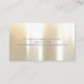 Elegant Glamoureuze Shinny, Faux Gold, Lips Visitekaartje (Achterkant)