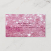 Elegant Glamourey Trendy Glittery Bokeh Lips Visitekaartje (Achterkant)