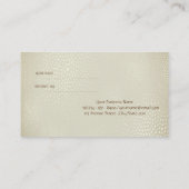 Elegant glanzend, borstelslag, striped verwijzings aanbevelingskaartje (Achterkant)