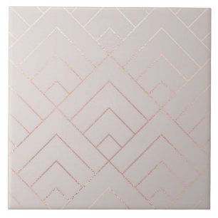 Elegant Glanzend Geometrisch Patroon Tegeltje