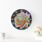 Elegant glanzend uniek Roos Art Dream Grote Klok (Huis)