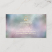 Elegant glas effect textuur De Jay Visitekaartje (Achterkant)