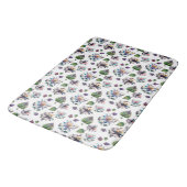 Elegant Glas in lood chique bloemmotief Badmat (Gekanteld)