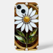 Elegant Glas in lood Daisy artwork Case-Mate iPhone Case (Achterkant)