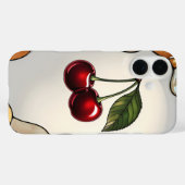 Elegant Glas in lood Effect Cherry Case-Mate iPhone Case (Achterkant (horizontaal))