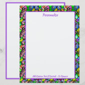 Elegant glas in lood Kleurrijk vlinderpatroon (Voorkant / Achterkant)