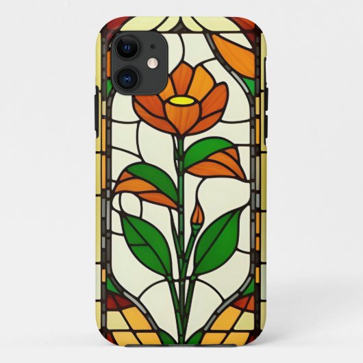Elegant glas-in-lood-kunstwerk Case-Mate iPhone case (Achterkant)