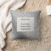 Elegant Glas in lood leder Kussen (Deken)