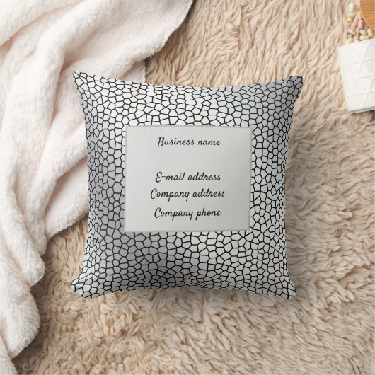 Elegant Glas in lood leder Kussen (Deken)