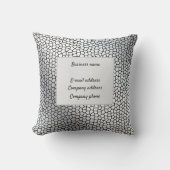 Elegant Glas in lood leder Kussen (Voorkant)